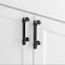 Gliderite Hardware 3-3/4 in. Center to Center Oil Rubbed Bronze Classic Euro Bar Pull - 4361-96-ORB 4361-96-ORB-1 - alternate 4